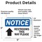 Signmission Restrooms This Way Please (Up Arrow) Sign With Symbol, 5 in W x Rectangle, Vinyl Decal OS-2PACK-NS-D-35-L-18100 - alternate 5